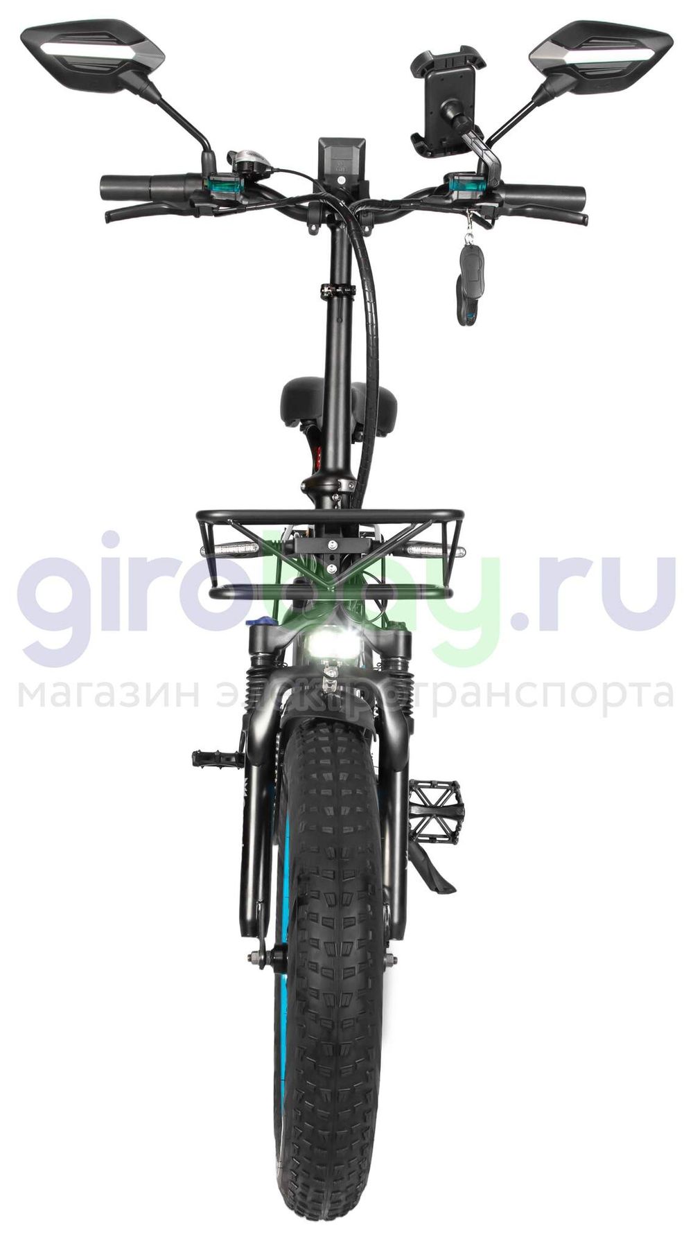 Электровелосипед Syccyba F10 Pro 2025 года (48V/15Ah) - Синий обод фото №13