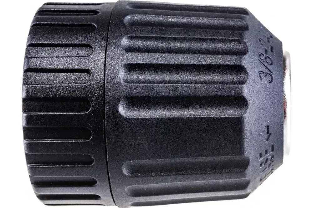 Патрон быстрозажимной, безключевой, пластиковый для дрелей и шуруповертов 0.8-10мм, резьба 3/8