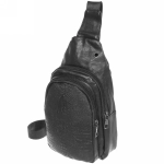 Сумка мужская «Major-crocodile», цвет черный, два отделения, 29*17*5,5см