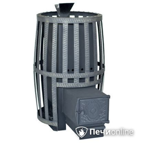 Печь для бани Березка "Витязь" 18 ДТ-4 (Закрытая каменка нерж, Сетчатый кожух)