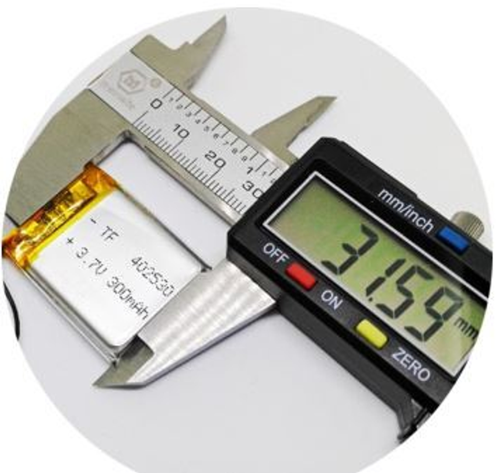Аккумулятор Li-Po 3.7В-300мА/402530