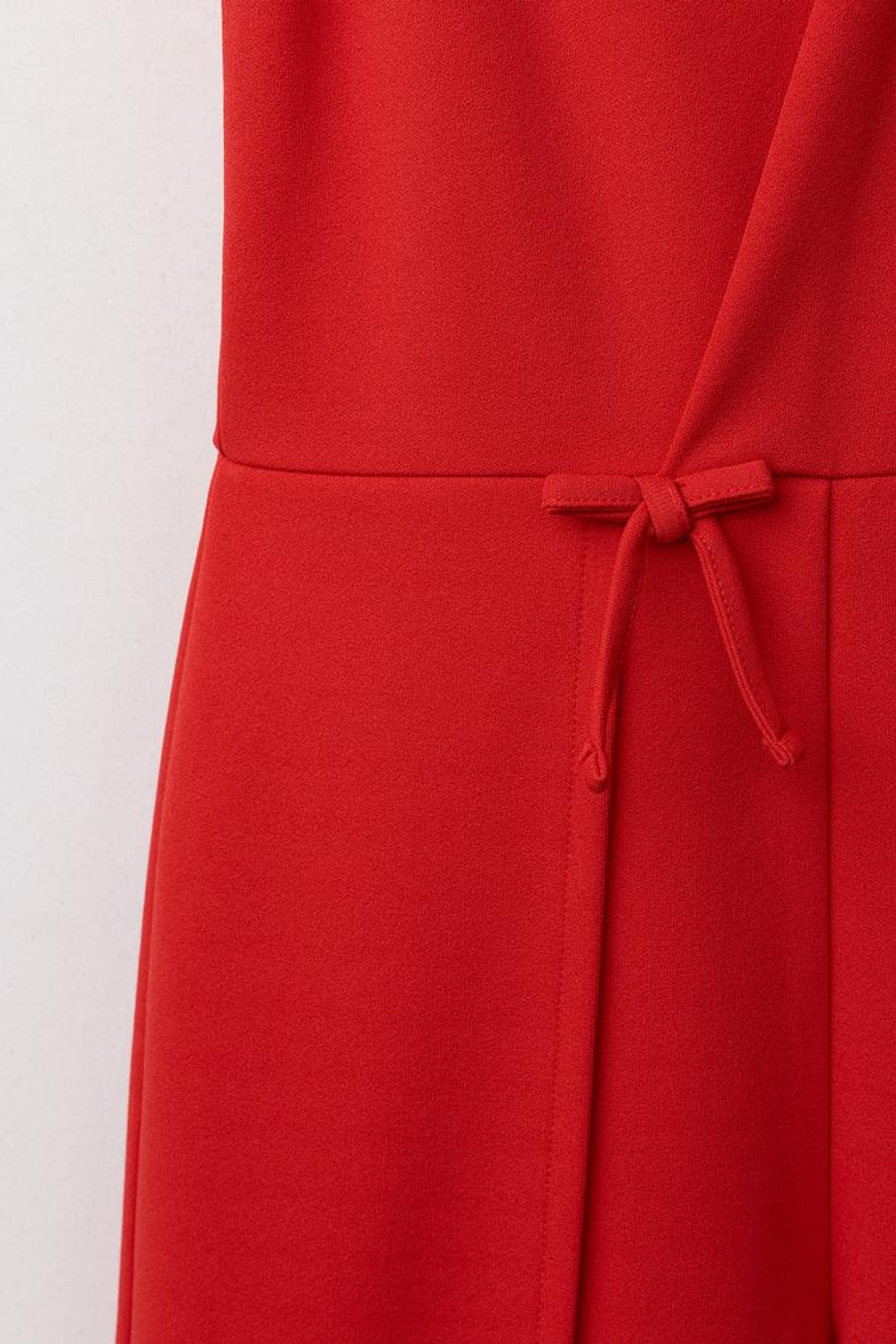 ZARA ДЛИННЫЙ КОМБИНЕЗОН БЕЗ РУКАВОВ, КРАСНЫЙ