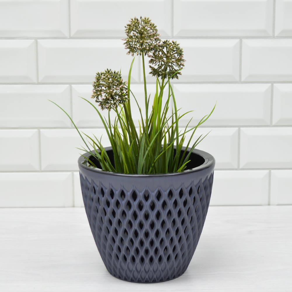 Кашпо Версаль 3л, антрацит