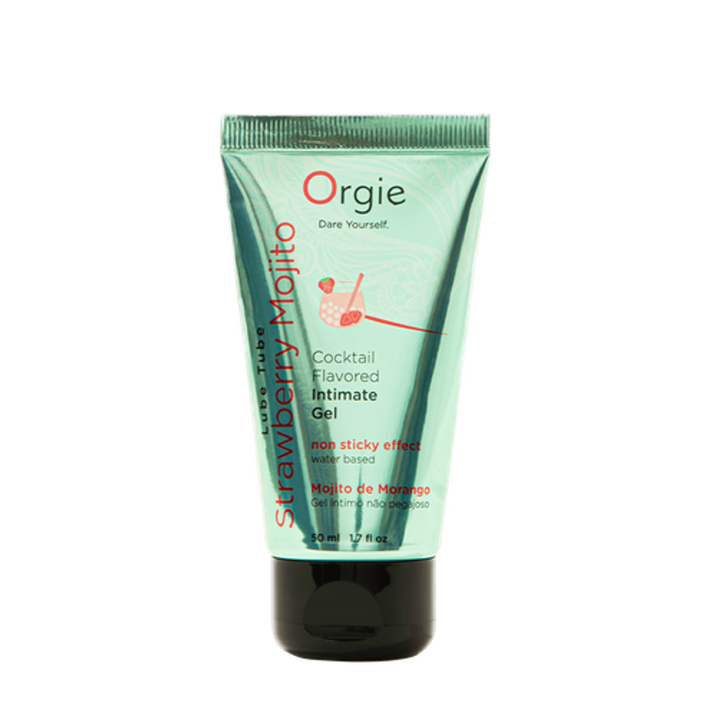 Съедобный интимный гель Orgie Lube Tube Cocktail Strawberry Mojito, 50 мл