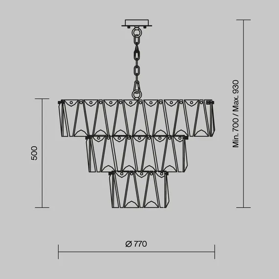 Подвесной светильник Пунтес / Puntes E14х18 Maytoni mod043pl-18g