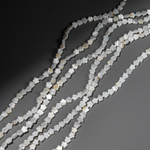 Перламутр речных ракушек, цветочки, 6,5мм, белый