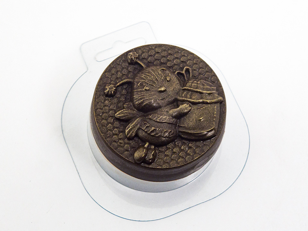 Пластиковая форма для шоколада "Пчелка с медом"