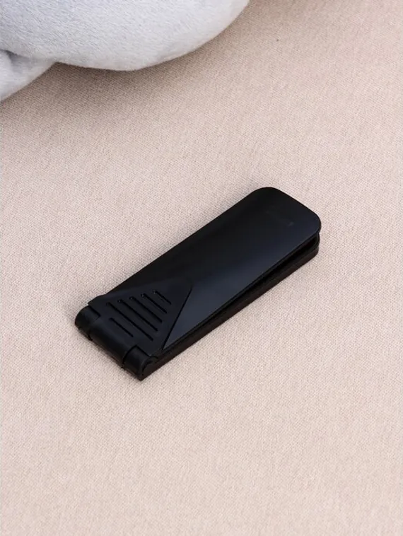 Щётка для одежды складная, 0,6×3,5×9,5 см, цвет чёрный