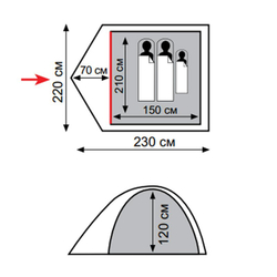 Totem Палатка Carriage 3 V2