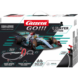 Carrera GO!!! - Автотрек 6,0 м Формула квалификации Челленджер + 1 машина 68003 / артикул   68003  / GTIN 4007486680036