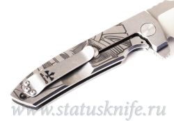 Нож VECP Flipper Engriving One-Off Les Georgeфотография - 5