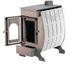 Печь воздухогрейная Сибирячка 9 кВт. Кожух из нержавеющей стали