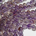 Ауралит натуральный (кварц с включениями), бусины в форме шара, 8,8мм