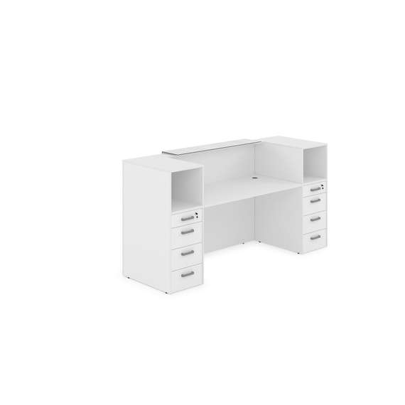 1КРТ-КЛ.004 Комплект Ресепшн с фартуком HPL (2232*751*1149) (без подсветки)