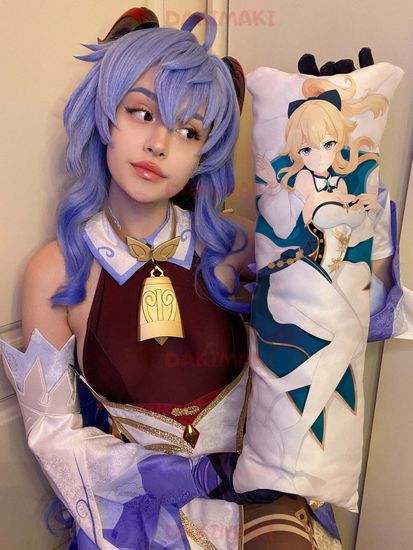 Мини дакимакура Джинн из Геншин Импакт | Genshin Impact арт. M0794, 60х20 см