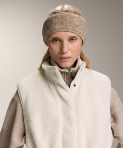 Oysho Флисовая повязка на голову, бежевый меланж