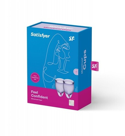 Набор менструальных чаш Feel Confident Menstrual Cup Lilla (Цвет: фиолетовый)