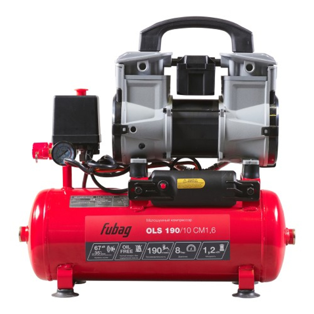 Компрессор поршневой безмасляный FUBAG OLS 190/10 малошумный 646066