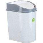 Контейнер для мусора 5л. Мраморный 0,28,17х0,22м