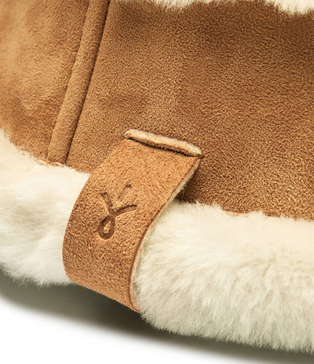 Кожаная шляпа Shearling EMU Australia - бежевый(W7017)