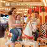 Электрическая свадебная карусель «Вальс» с LED-подсветкой, 12 мест