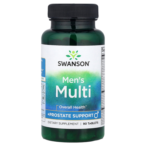 Swanson Vitamins, Men's Multi + Prostate Support, 90 таблеток