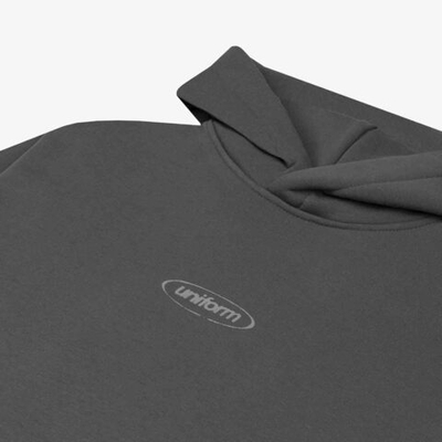 Худи UNIFORM Everyday Destructive logo графит