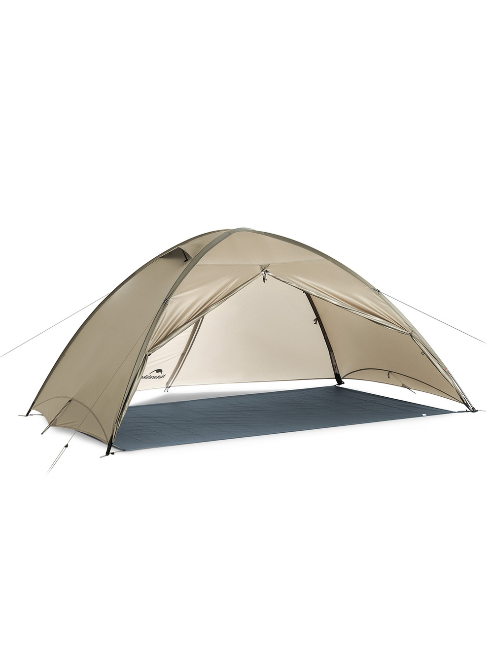 Палатка Naturehike Jiling PRO 1-местная, алюминиевый каркас, сверхлегкая, светло-коричневая