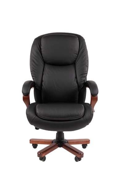 Офисное кресло Chairman 408 Россия нат.кожа/экокожа черная (мультиблок)