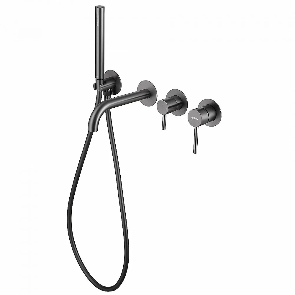 Смеситель для ванны Abber Wasser Kreis AF8130NG никель