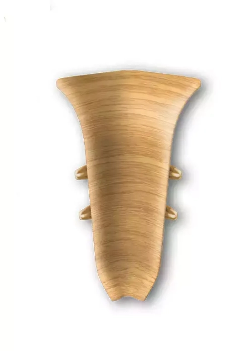 Угол внутренний для плинтуса 55 мм "Идеал Классик" 212 Дуб светлый