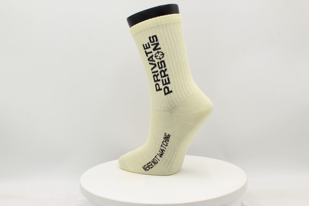 PP LOGO SOCKS LEMON