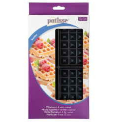 Форма для выпечки вафель на 4 ячейки силиконовая Patisse Starflex 29х17х2 см