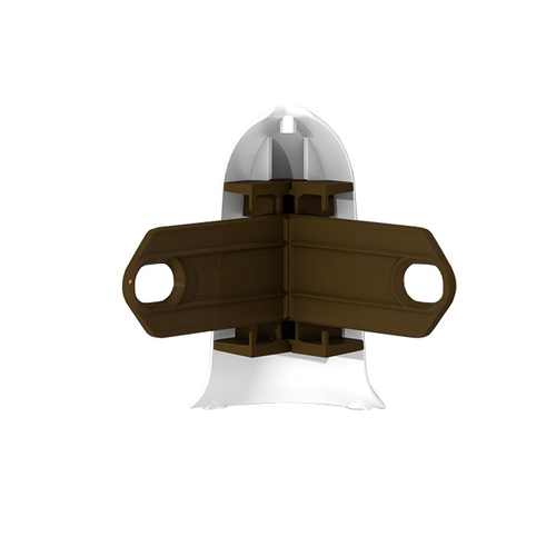 Угол наружный с крепежом для плинтуса 70 мм Идеал Классик белый 001