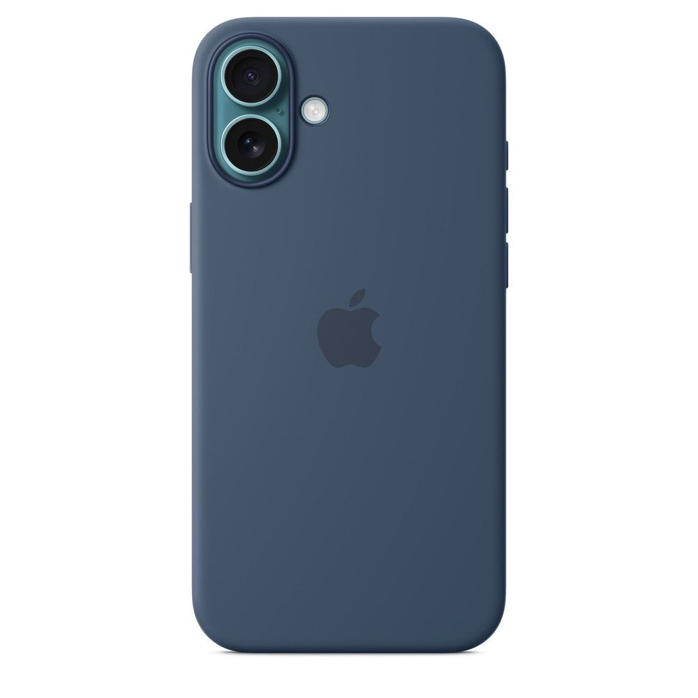 Силиконовый чехол для iPhone 16 Plus Синий