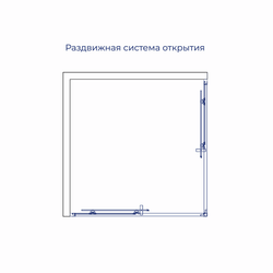 Душевой уголок RGW CL-34Gr NEW (Прозрачное, 800x800)