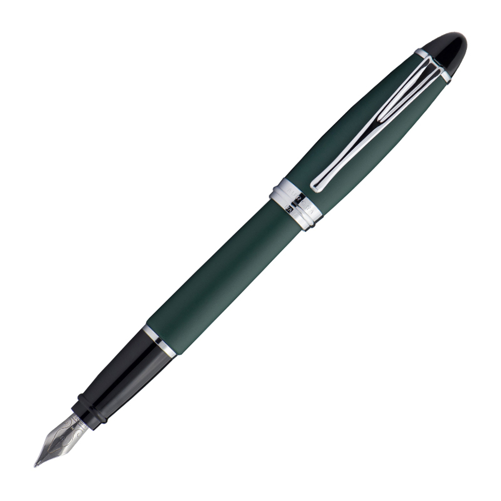 Перьевая ручка Aurora Ipsilon Satin, Green matt resin CT, перо: M