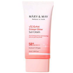 Mary & May Vegan Primer Glow Sun Cream SPF50+ PA++++ солнцезащитный крем-праймер для сияния кожи лица