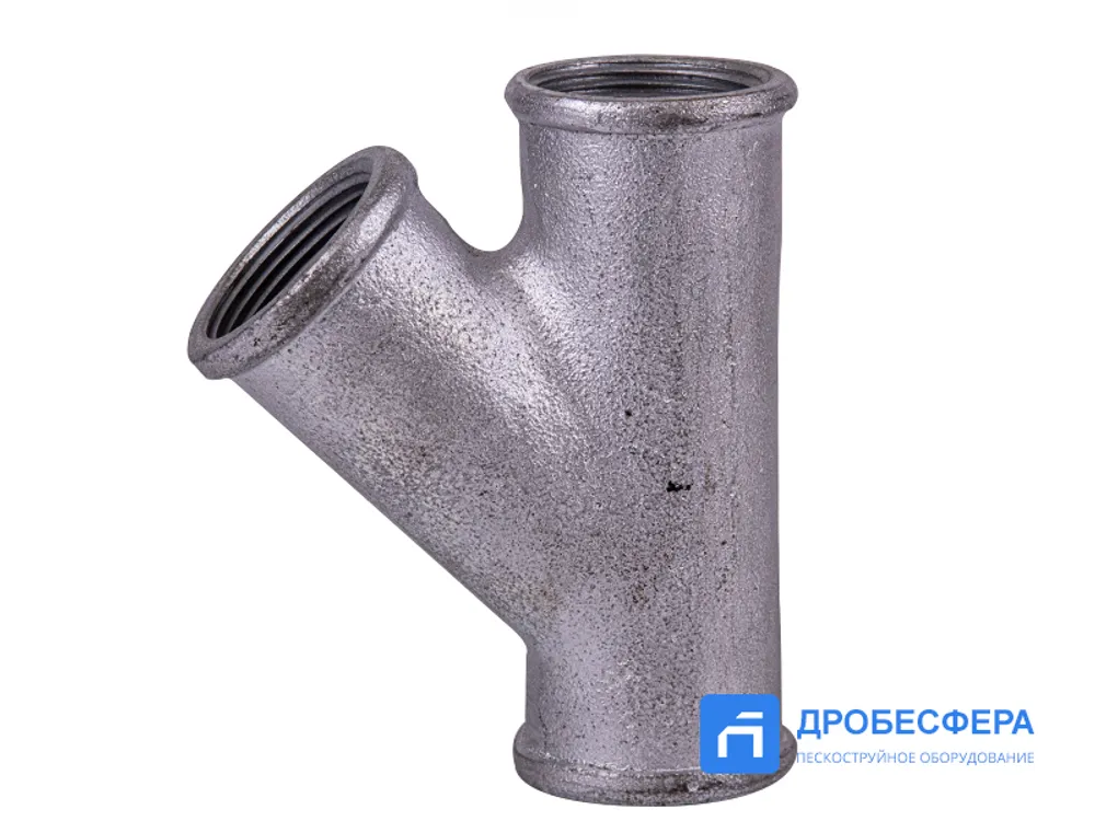 Тройник затвора обрезиненный 45° d 32 арт. 00-00000470