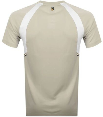 Мужская теннисная футболка BOSS TOC Spin - light beige