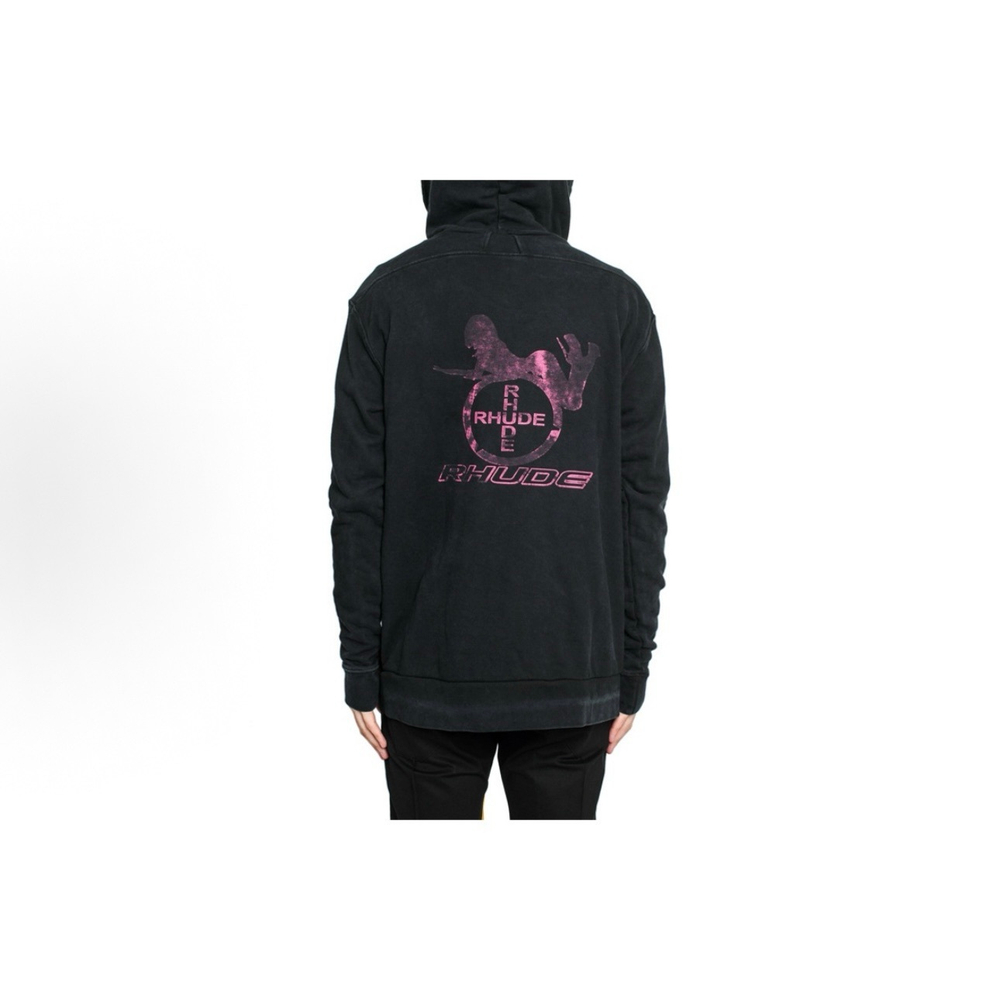 Rhude Zip Hoodie Black