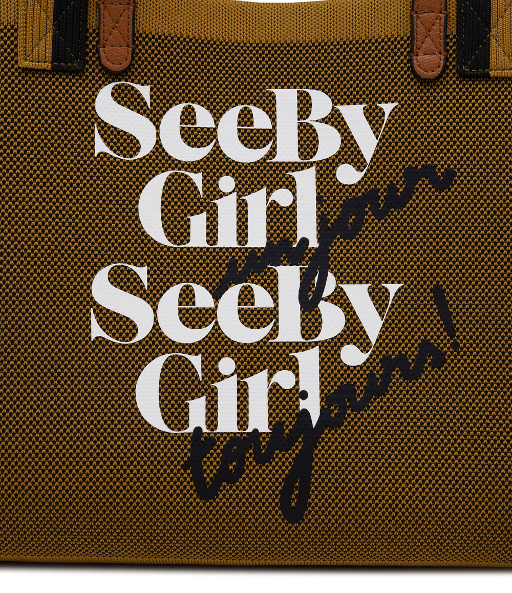 Сумка-шопер See By Chlo\u00e9 - оливковый(CHS24USC36C46)