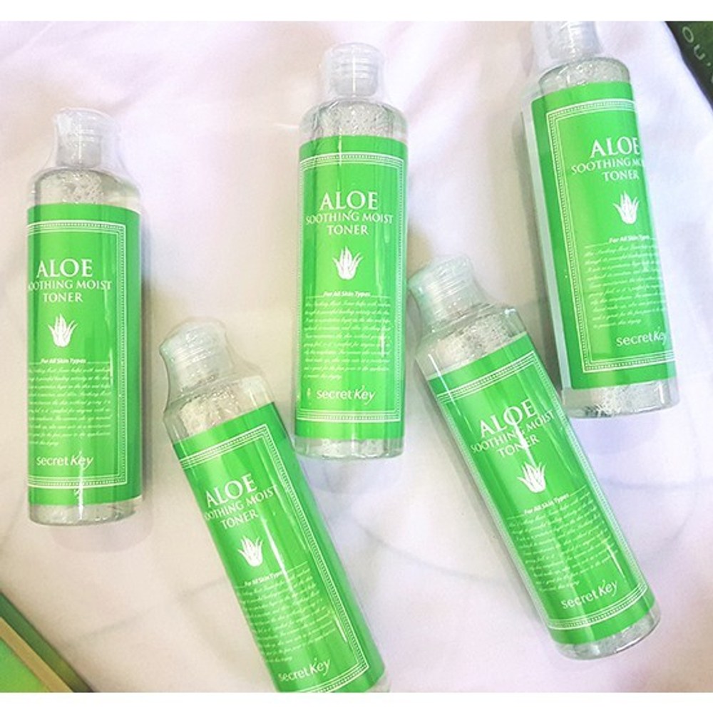 Secret Key. Увлажняющий тонер с 98% сока алоэ вера Aloe Soothing Moist Toner