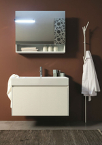 Тумба с раковиной Novello Light 45 90*45*60 G105 HP1 bianco frassinat (пепельный)