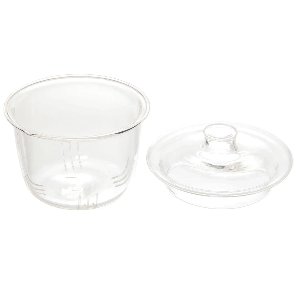 Чайник заварочный стеклянный 850мл «Хай-Тек» с бамбуковой ручкой и стеклянным ситом