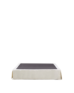 Основание кровати Jaira со съемным чехлом из белого шенилла для матраса 150 х 190 см