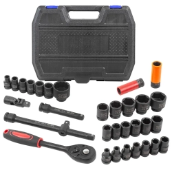 Набор инструментов ударных 32пр.1/2''(6гр.)(10-32мм, Cr-Mo) RockForce##Rock FORCE RF-4323-5MPB