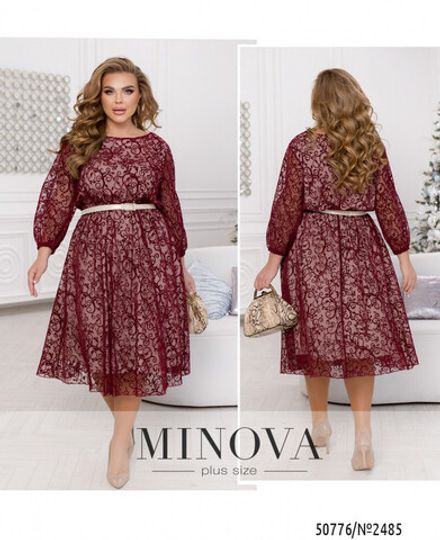 Платье 2485-бордо Minova Фото 1