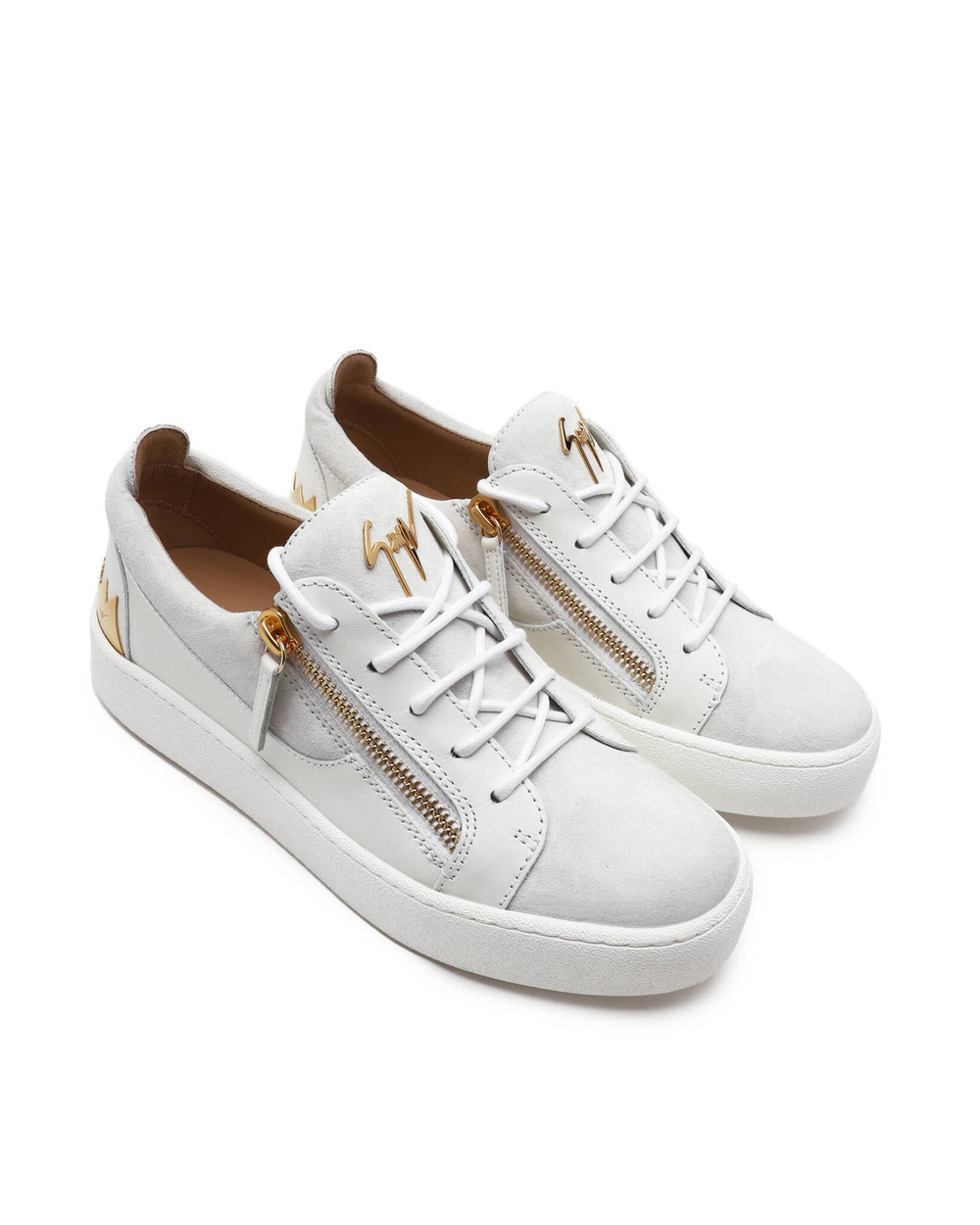 Кожаная кроссовка Giuseppe Zanotti - белый(RM30016)