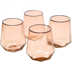 Стакан 450мл «ICE CRYSTAL» в наборе 4шт, медовый